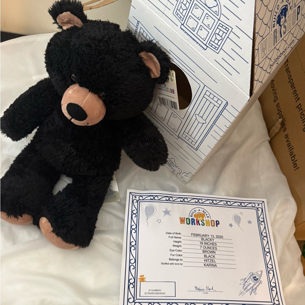 Black Teddy Bear Plush Toy